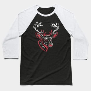 Santa's Reindeer 5 Baseball T-Shirt